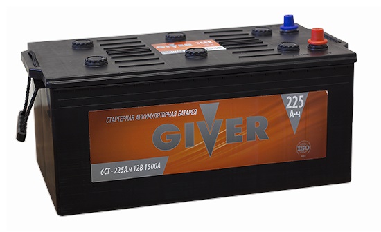 Автомобильный аккумулятор Giver 225 евро (1500A 518x273x240)