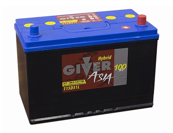 Автомобильный аккумулятор Giver 115D31L (100R 770A 302x172x223)