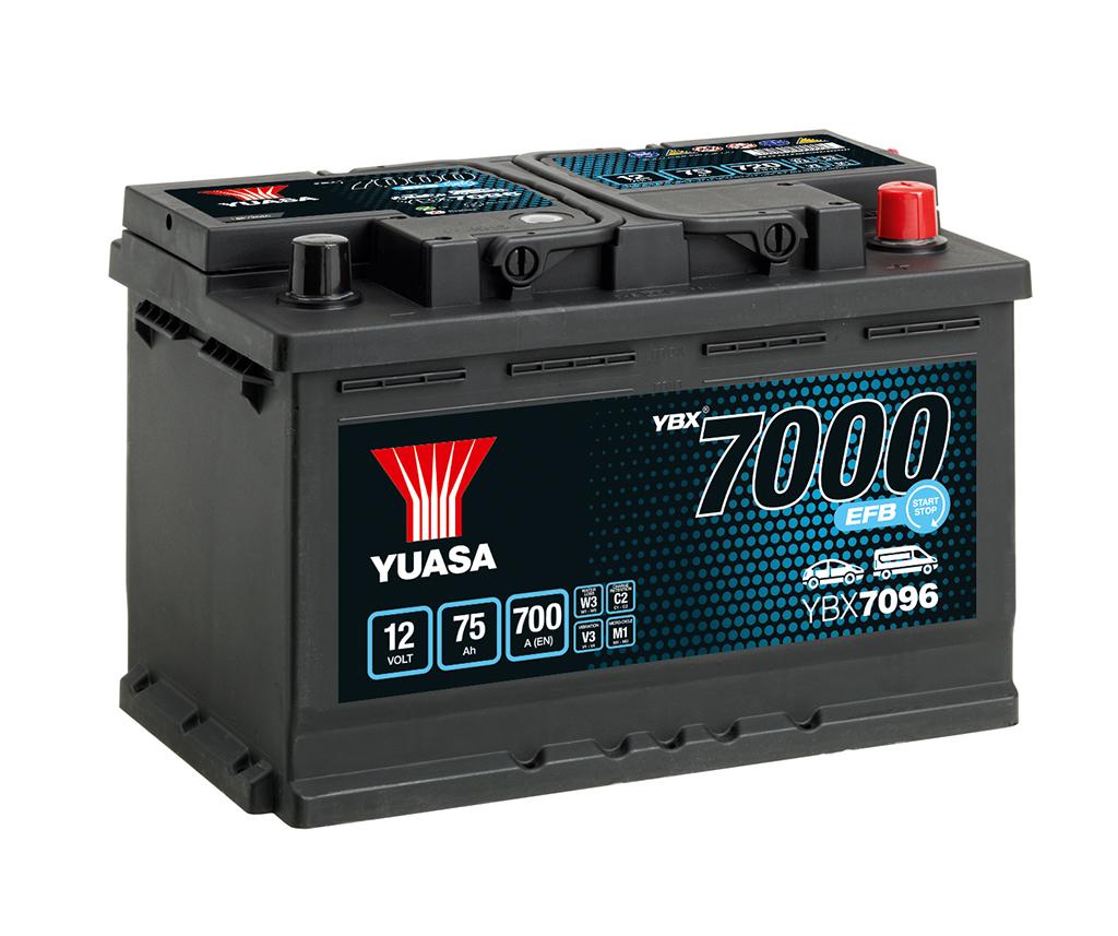 Автомобильный аккумулятор YUASA EFB 70R (700А 278x175x190) Start-Stop, YBX7096