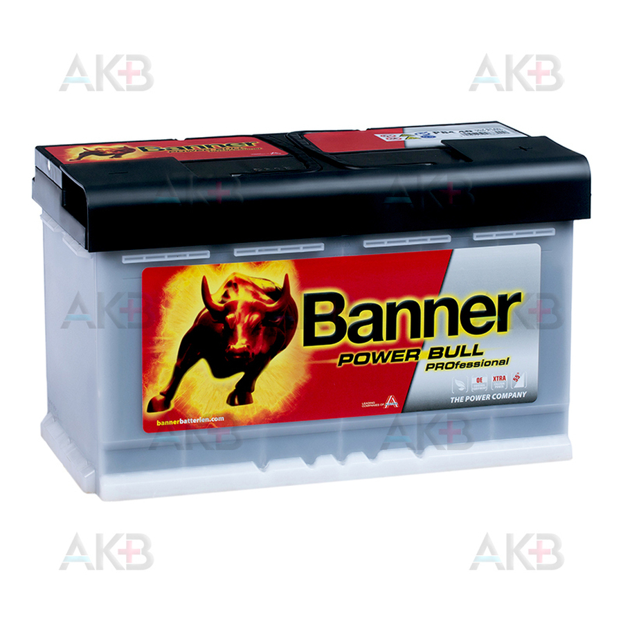 Автомобильный аккумулятор BANNER Power Bull Pro (84 40) 84R 760A 315x175x190