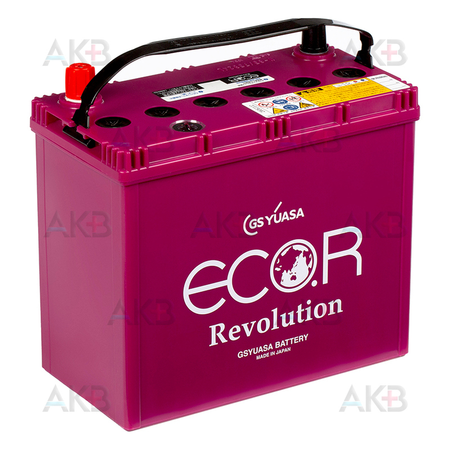 Автомобильный аккумулятор GS Yuasa ER-75B24L N-65 (50R 520A 238x128x227) ECO.R Revolution Start-Stop