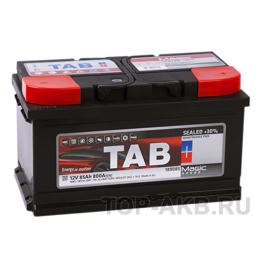 Автомобильный аккумулятор Tab Magic 85R (800A 315x175x175) 189085 58514