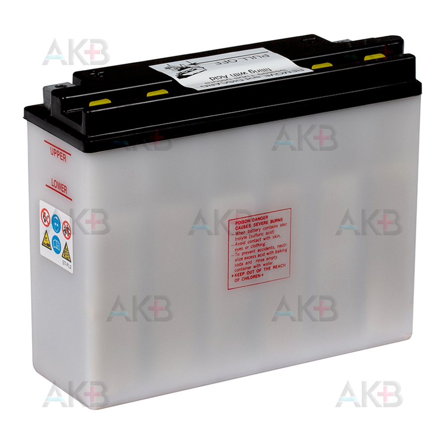 Мото аккумулятор Yuasa YB16AL-A2 - 16 Ач 200A (207x72x164) обр. пол. Heavy Duty сухозаряж.