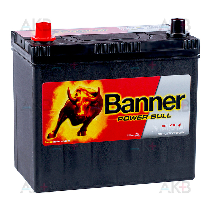 Автомобильный аккумулятор BANNER Power Bull (P45 24) 45L 390A 236x126x227