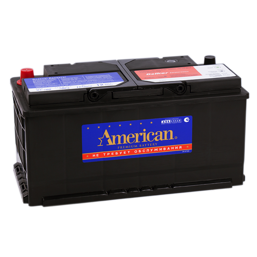 Автомобильный аккумулятор American 93700 (90R 700A 353x175x175)