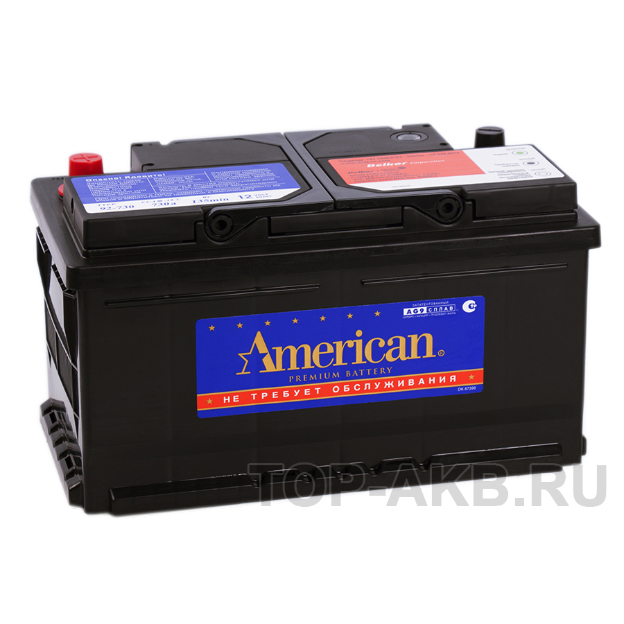 Автомобильный аккумулятор American 92730 (85R 730A 315x175x175)