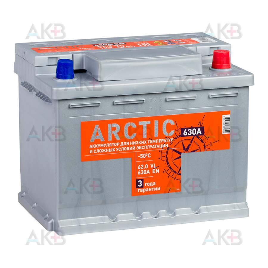 Автомобильный аккумулятор Titan Arctic 62R 630A 242x175x190