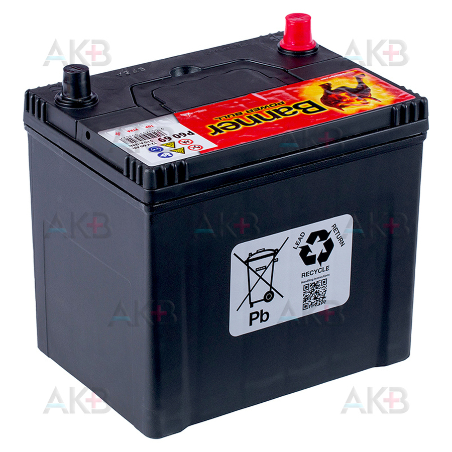 Автомобильный аккумулятор BANNER Power Bull (60 69) 60L 480A 233x173x225