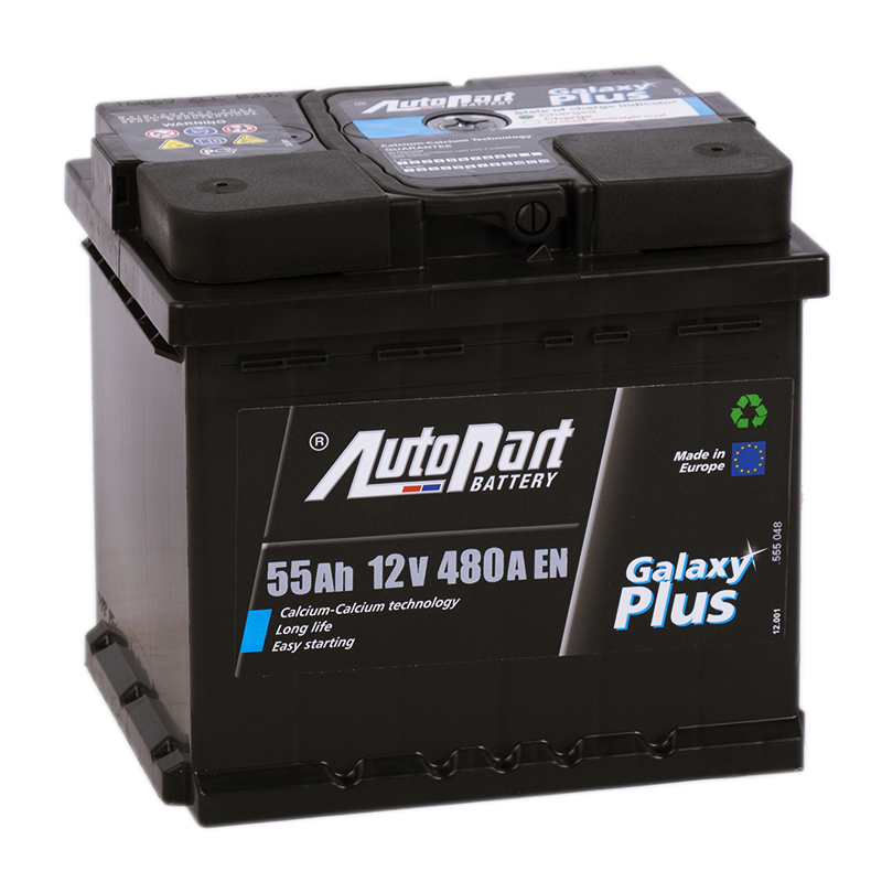 Автомобильный аккумулятор Autopart Galaxy Plus 55R 480А (207x175x190)