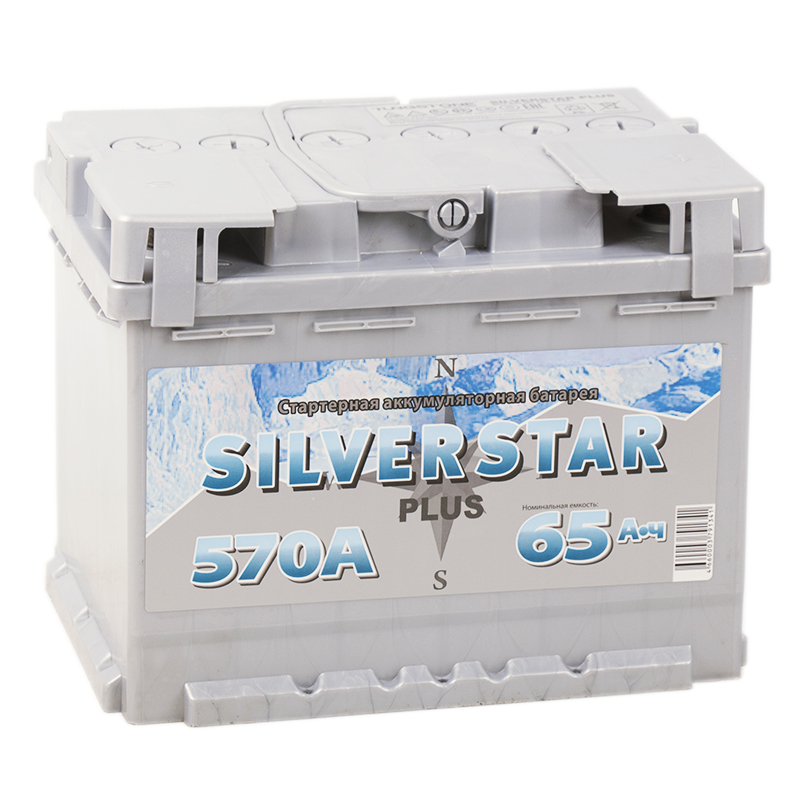 Автомобильный аккумулятор Silverstar Plus 65R 570A 242x175x190