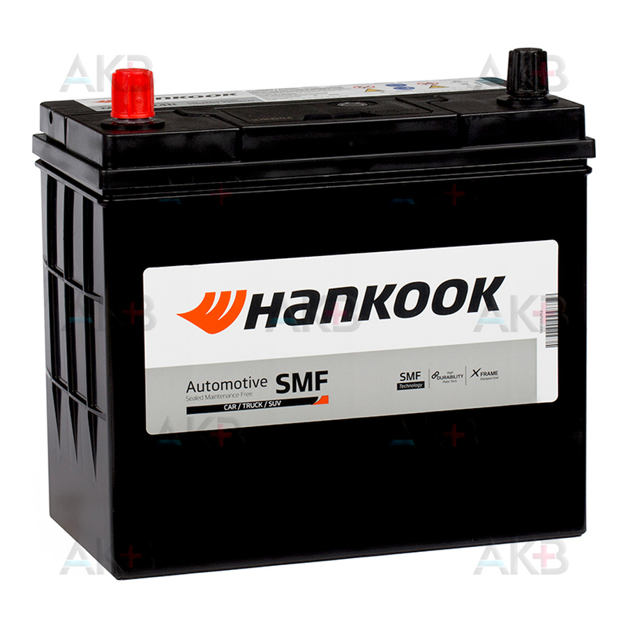 Автомобильный аккумулятор Hankook 55B24R (45L 430 238x129x227)