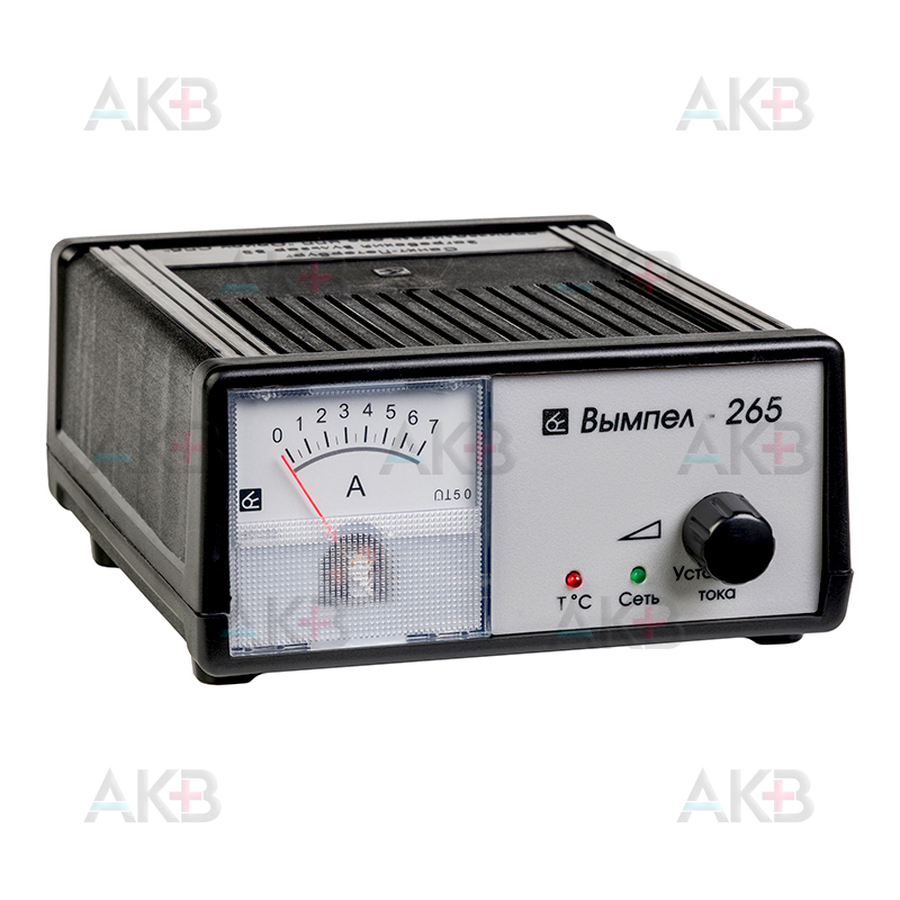 Зарядное устройство Вымпел 265 (автомат/ручн, 0-7A, 12В, стрелочный амперм.)