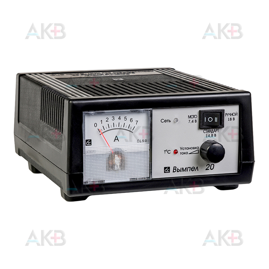 Зарядное устройство Вымпел 20 (автомат, 0-7А, 7,5/15/19В стрелочн. амперм.)
