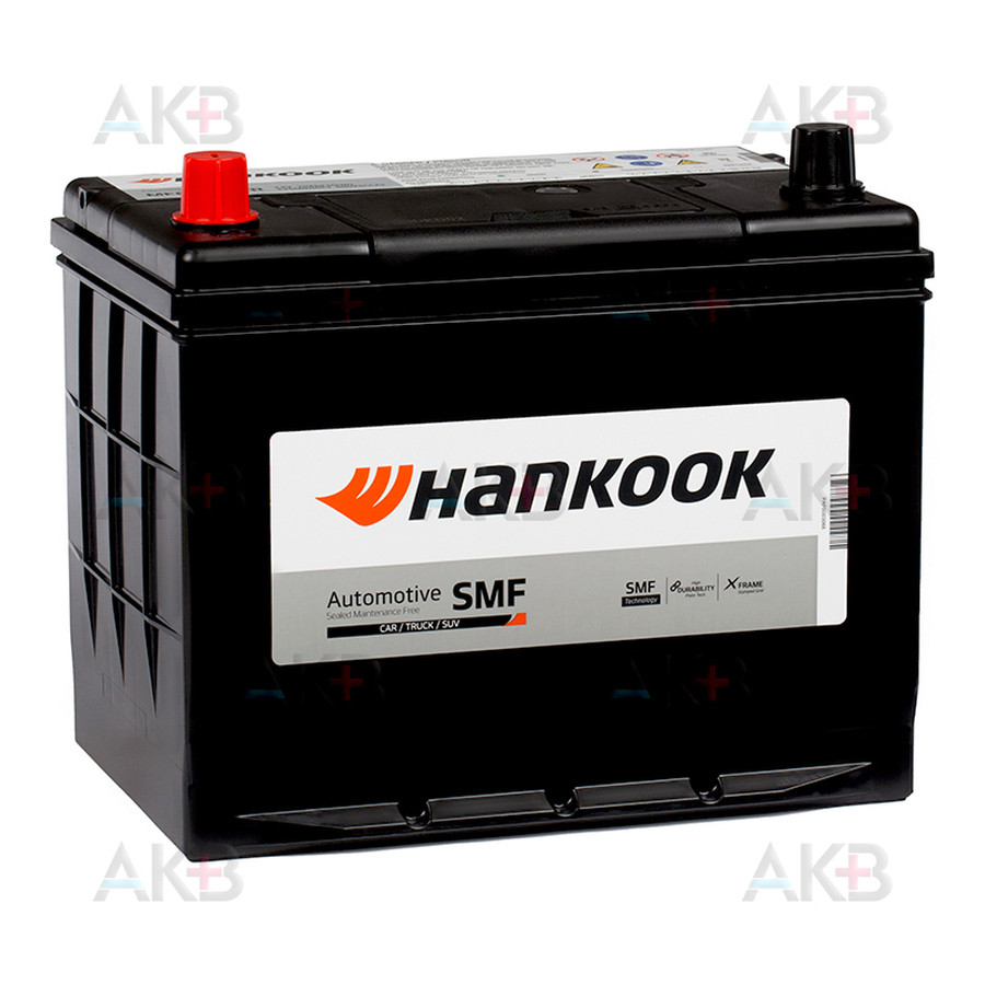 Автомобильный аккумулятор Hankook 80D26R (70L 600A 260х173х225)