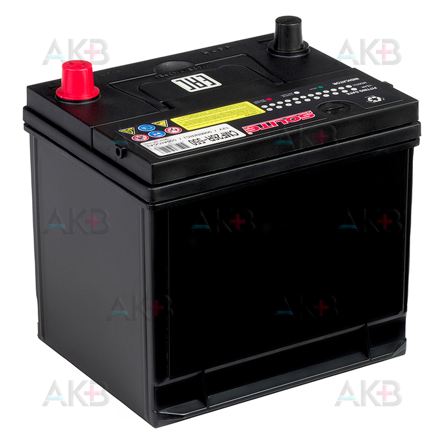 Автомобильный аккумулятор Solite CMF 26R-550 (60R 550А 206x172x205)