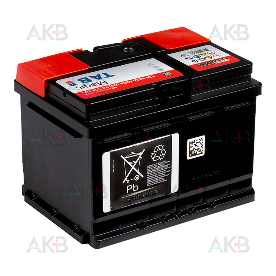 Автомобильный аккумулятор Tab Magic 62R (600A 242x175x175) 189063 56249