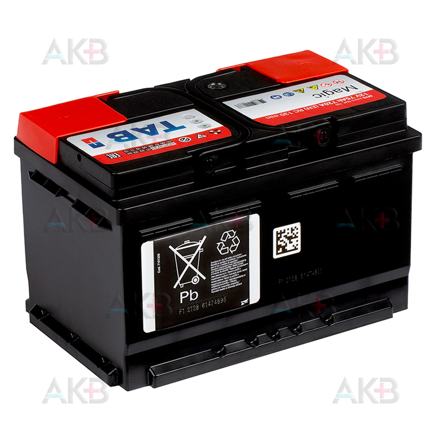 Автомобильный аккумулятор Tab Magic 75R низкий (700A 278x175x175) 189072 57510