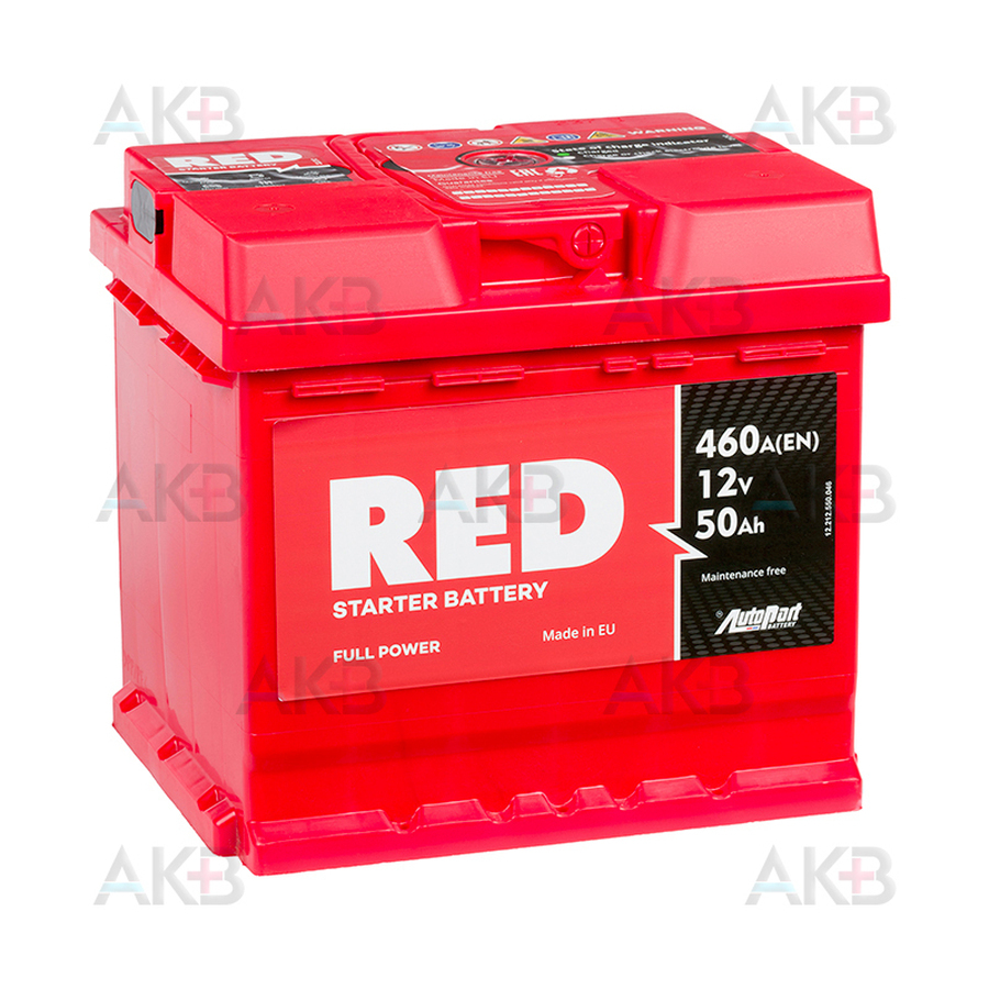 Автомобильный аккумулятор Red 50R (460А 207x175x190)