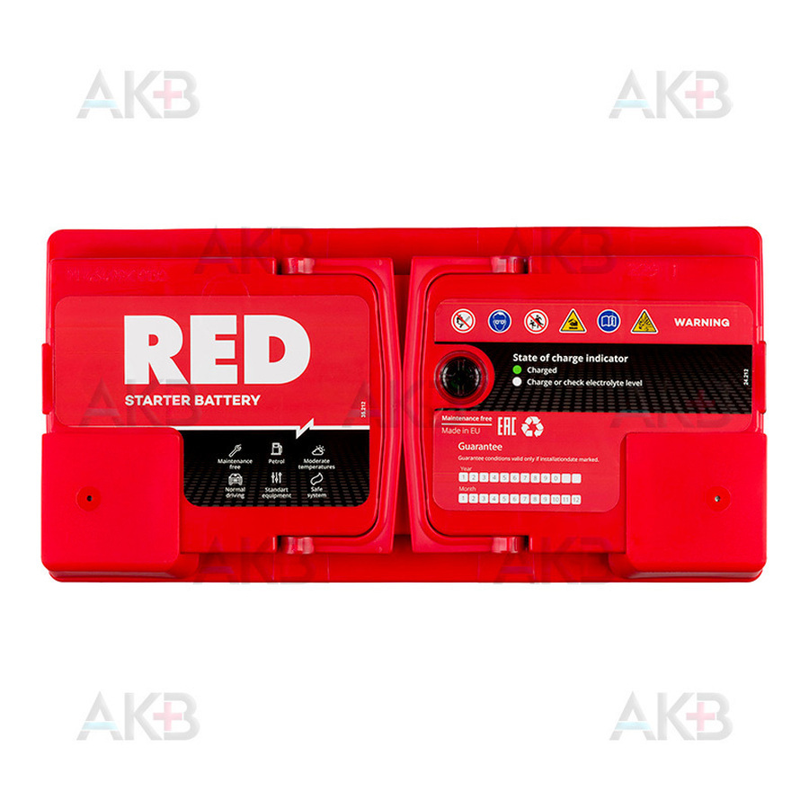 Автомобильный аккумулятор Red 100R (900A 353x175x190)