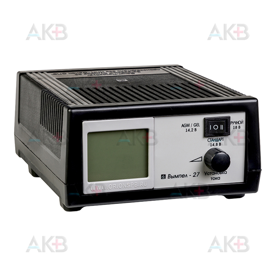 Зарядное устройство Вымпел 27 (автомат, 0-7А, 14.1/14.8/16В жк индикатор)