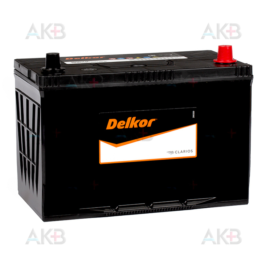 Автомобильный аккумулятор Delkor 105D31L (90R 750A 306x173x225)