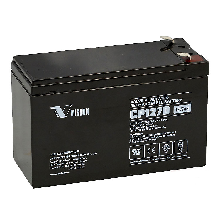 Аккумуляторная батарея VISION CP1270 (12V 7 Aч 151x65x94)