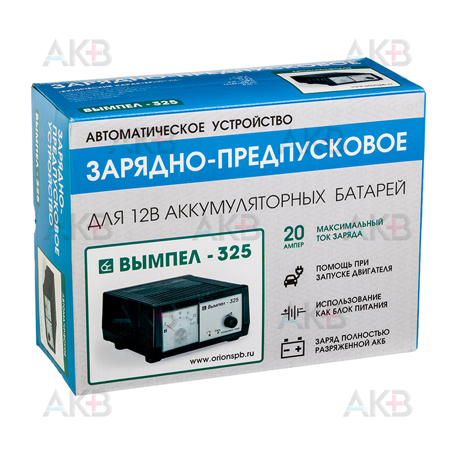 Зарядное устройство Вымпел 415 (автомат, 0-20А, 12/24В, стрелочный амперм)