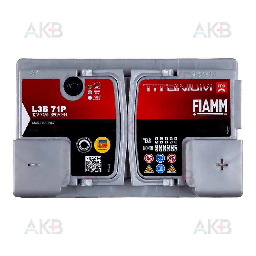 Автомобильный аккумулятор Fiamm Titanium Pro 71R низкий 680A (278x175x175) L3B 71P