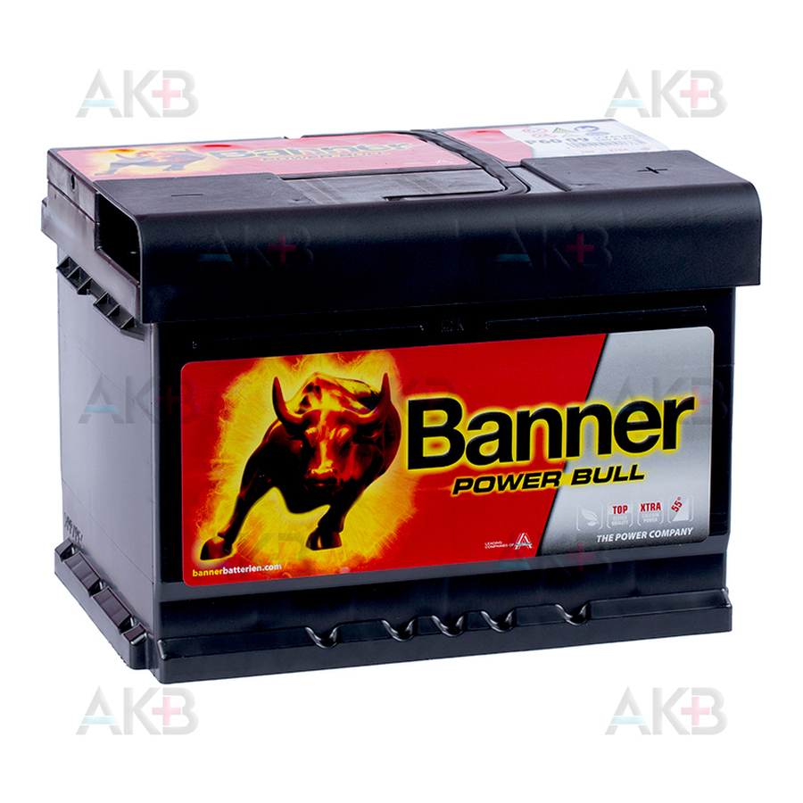 Автомобильный аккумулятор BANNER Power Bull (60 09) 60R 540A 242x175x175