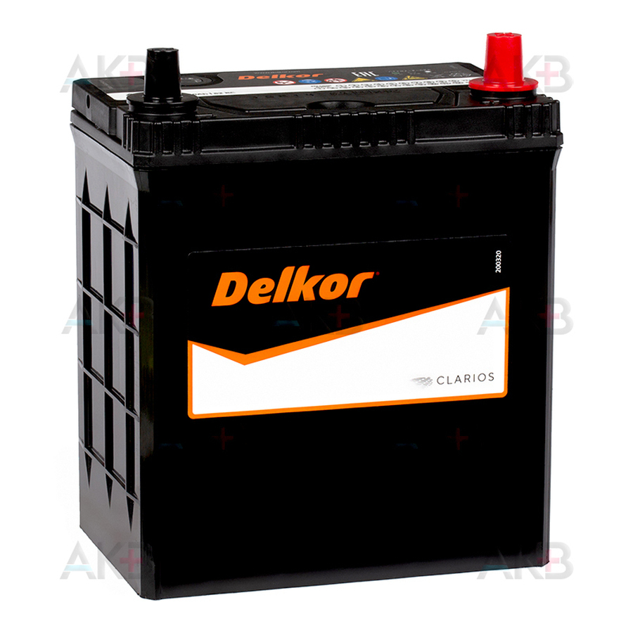 Автомобильный аккумулятор Delkor 46B19L (40R 370A 187x127x227)
