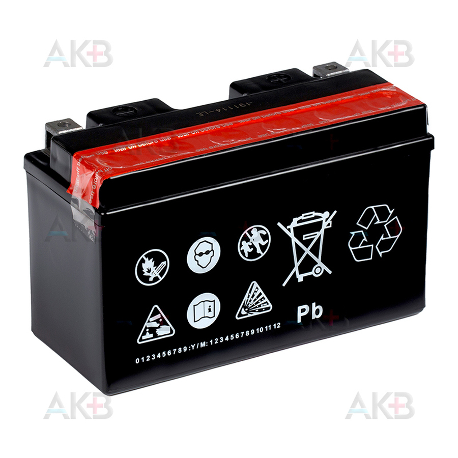 Мото аккумулятор Exide AGM сухозаряж.ET7B-BS 12V 7Ah 85A (150x65x93) прямая. пол.