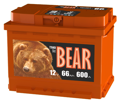 Автомобильный аккумулятор Tyumen BatBear 66R 600А 242x175x190