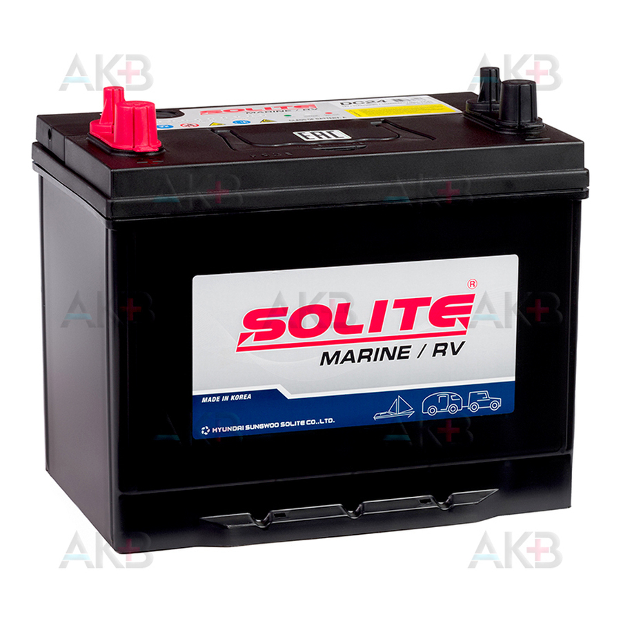 Автомобильный аккумулятор Solite MARINE DC24 (75 Ah 550A 260x173x225)