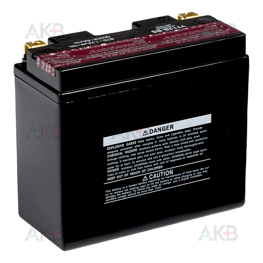 Мото аккумулятор Yuasa YT12B-BS 12V 10Ah 210А (150x69x130) прям. пол. AGM сухозаряж.