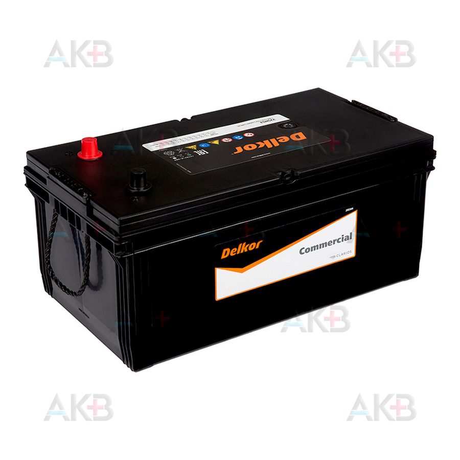 Автомобильный аккумулятор Delkor 225H52R 220 Ач обратная пол. (евро) 1300A 518x276x242