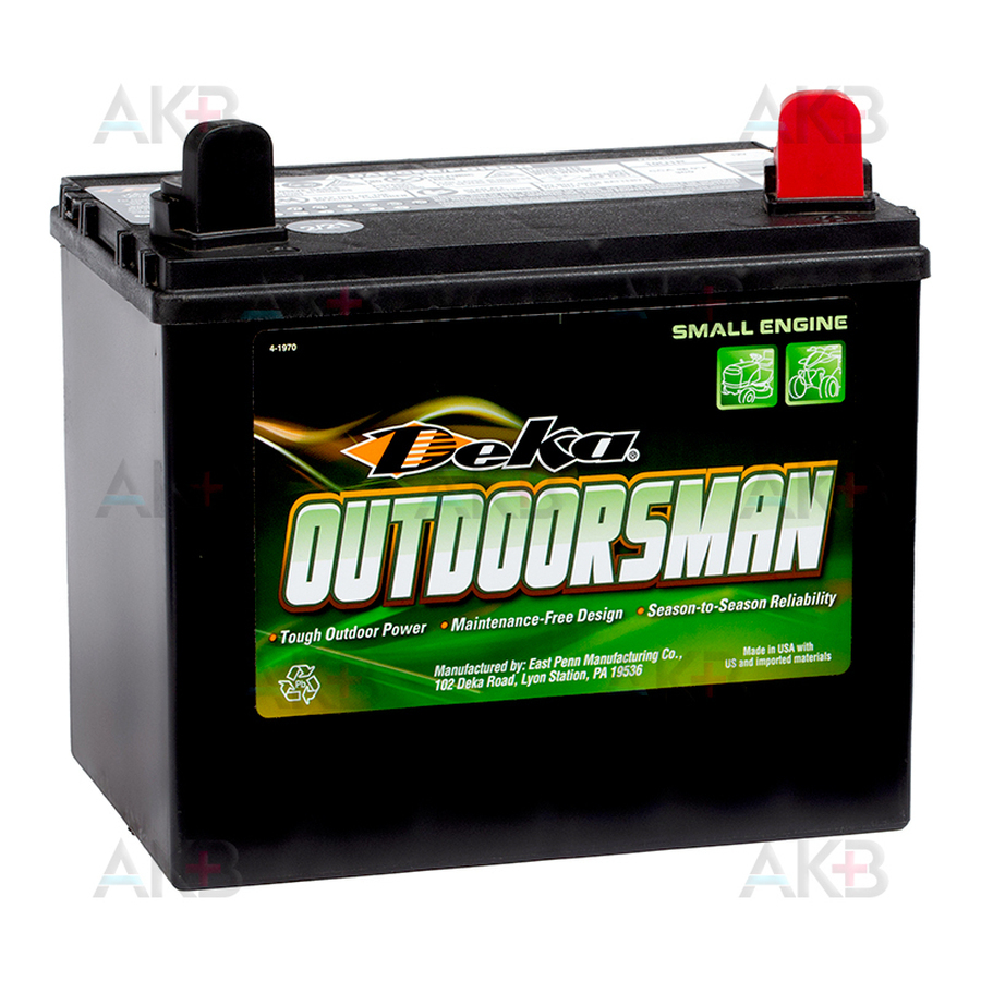 Мото аккумулятор Deka 10U1R Outdoorsman 32Aч о.п. 330A (197x130x184)