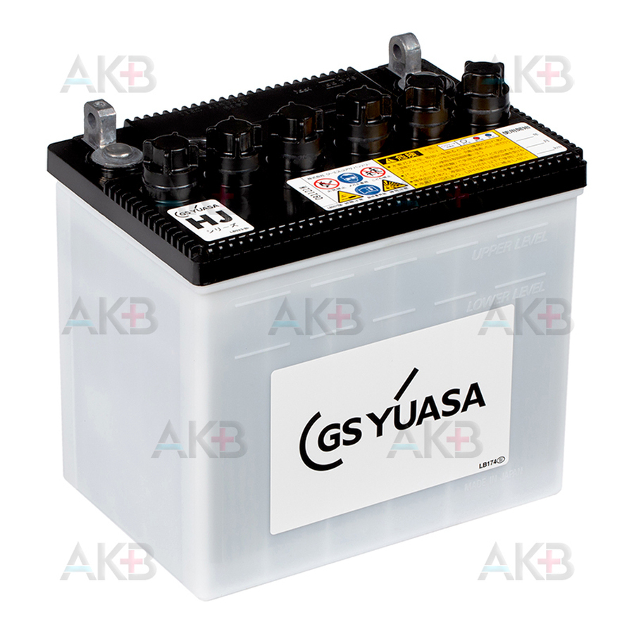 Автомобильный аккумулятор GS YUASA HJ-34A19L 30Ah 270A (187х127х184) обр. пол.