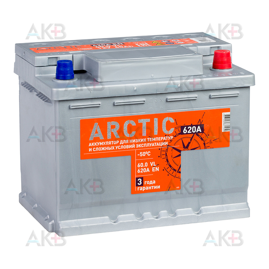 Автомобильный аккумулятор Titan Arctic 60L 620A 242x175x190