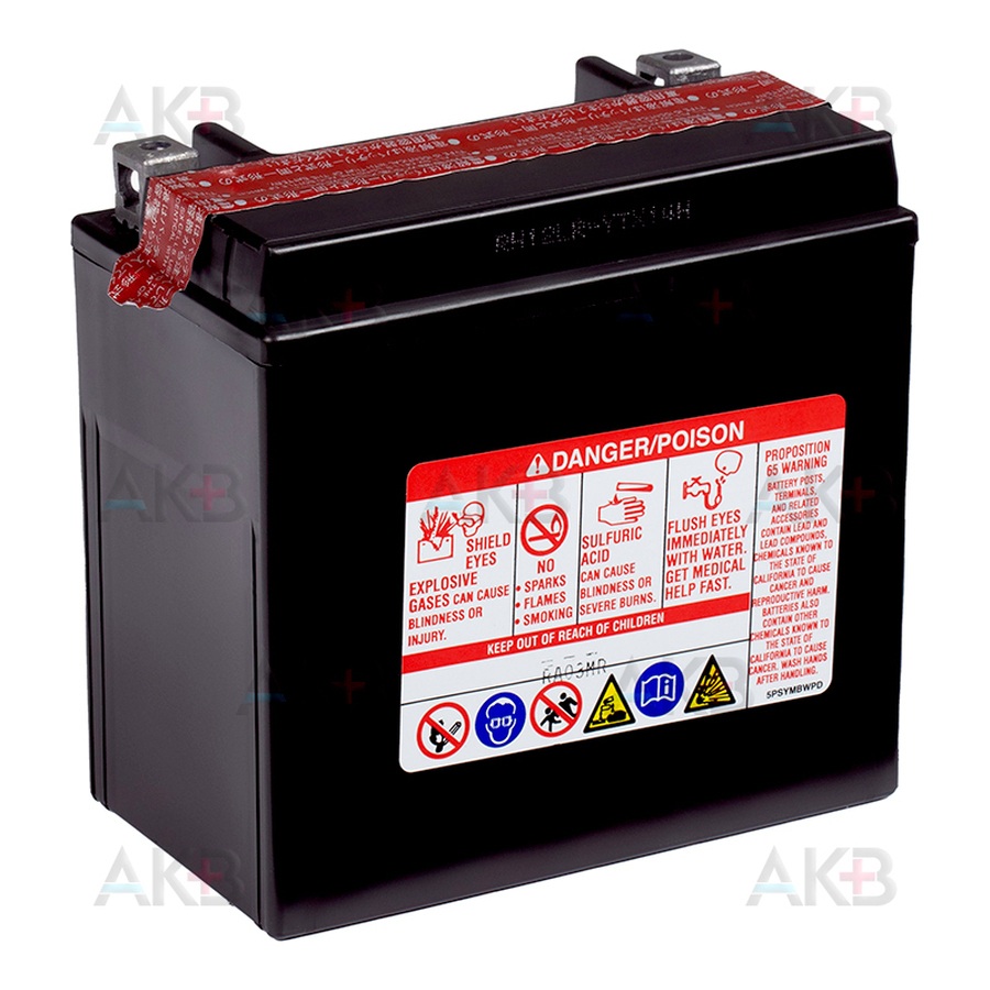 Мото аккумулятор Yuasa YTX14H-BS 12V 12,6Ah 240А (150x87x145) прям. пол. AGM сухозаряж.