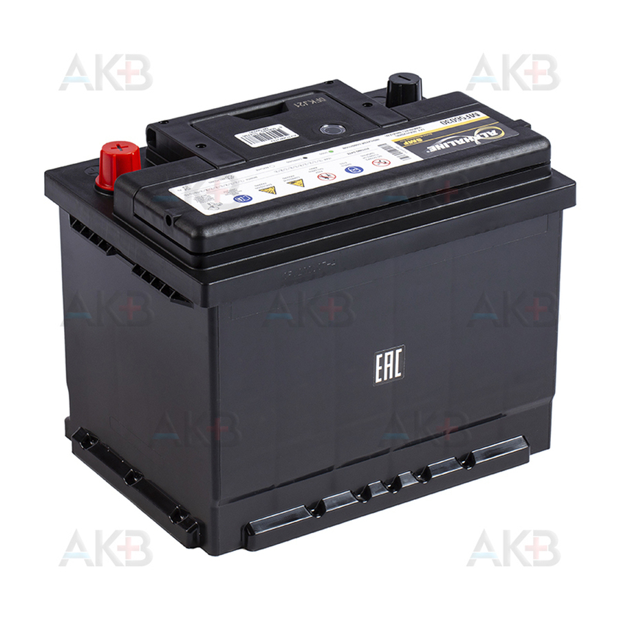 Автомобильный аккумулятор Alphaline Standard 56030 12V 60Ah 480A (242x175x190) L2 обр.