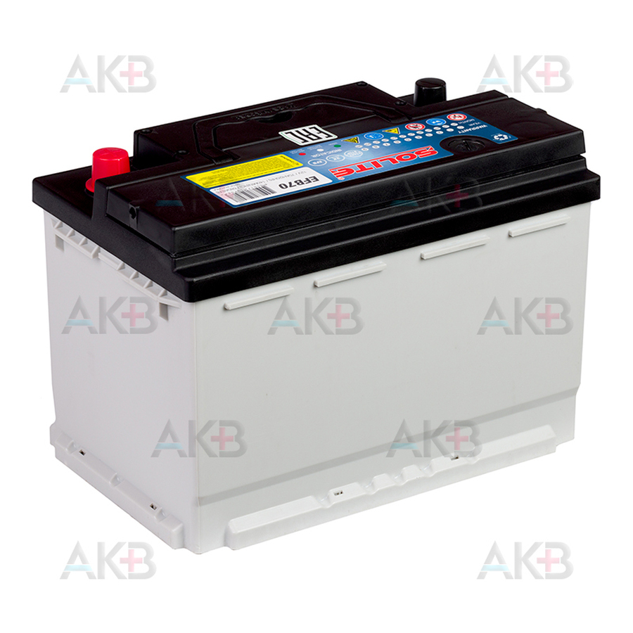 Автомобильный аккумулятор Solite EFB 70Ah 680A (278х175х190) о/п