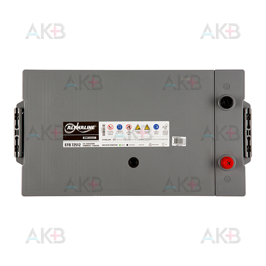 Автомобильный аккумулятор Alphaline EFB SE 72512R 12V 225 Ah 1400A (517x273x240)