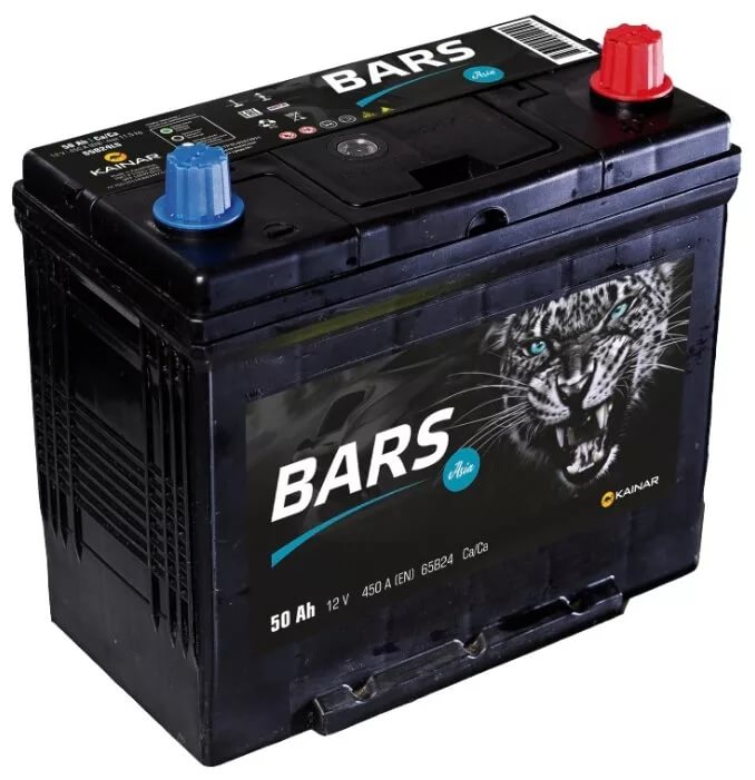 Автомобильный аккумулятор BARS Asia 6СТ-50 АПЗ о.п 450A (238x129x227) 65B24LS