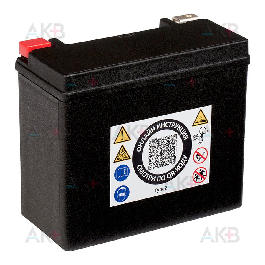 Мото аккумулятор RDrive YTX20HL 12V 18,9Ah 310А обр. пол. AGM  (175x87x155) eXtremal GOLD