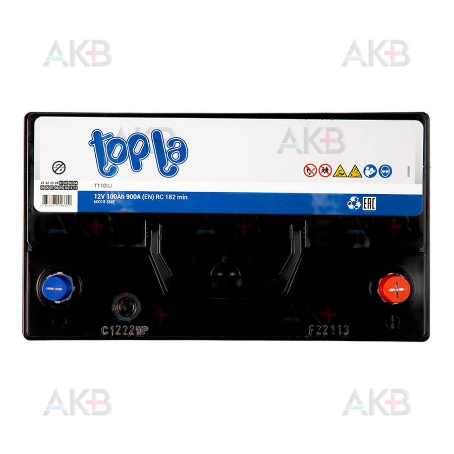 Автомобильный аккумулятор Topla Top JIS 100R 900А 306x173x221 (118002 60018)