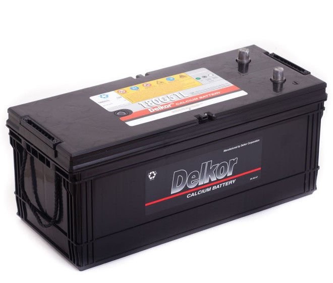Автомобильный аккумулятор Delkor 180G51L 180 Ач прям. пол.  1100A 507х213х231