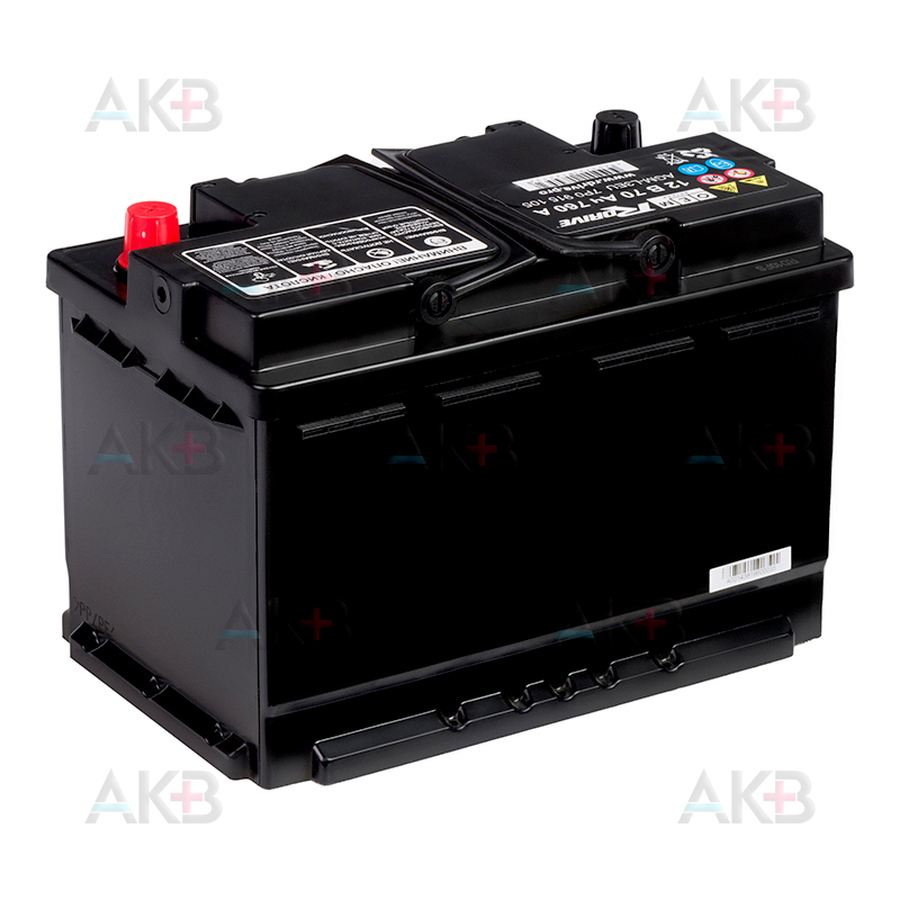 Автомобильный аккумулятор RDrive OEM AGM-L3EU 70Ач 760А обр. пол. (278x175x190) 7P0915105