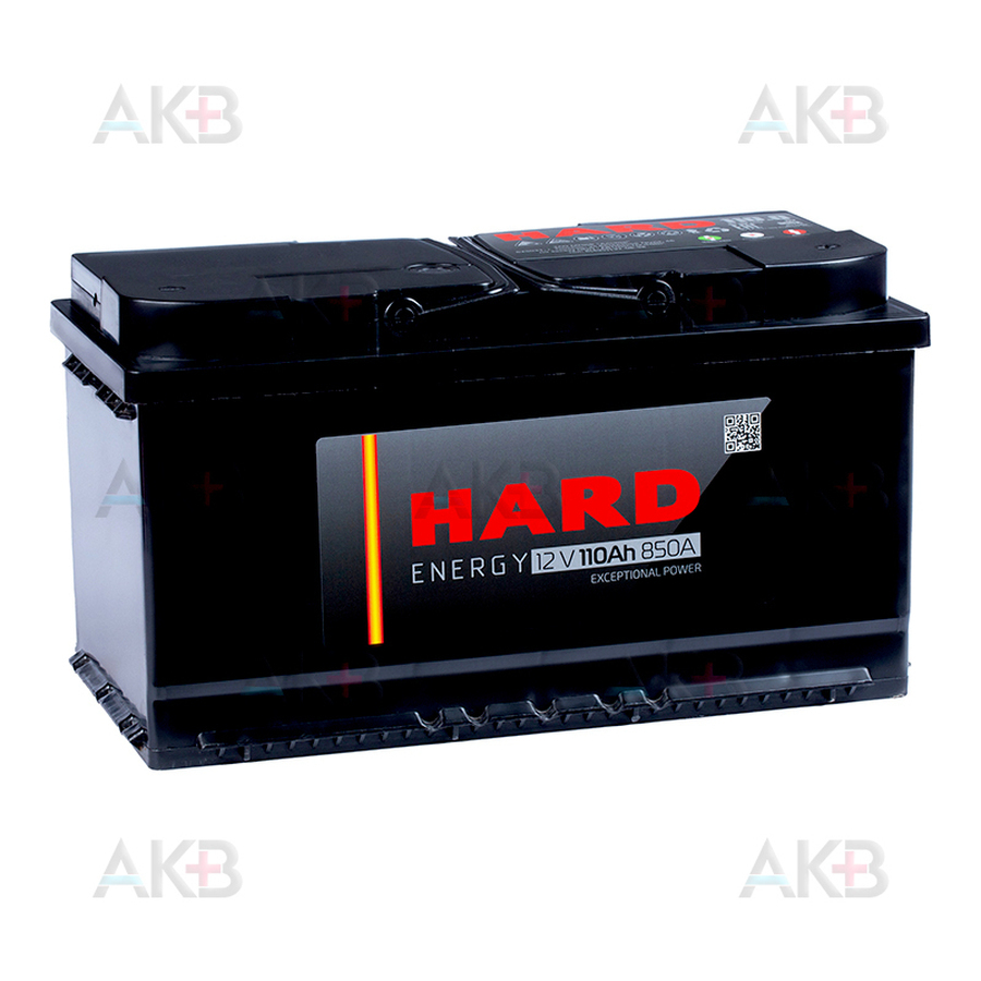 Автомобильный аккумулятор HARD 110 Ач 900A о.п. (353x175x190) ca/ca silver