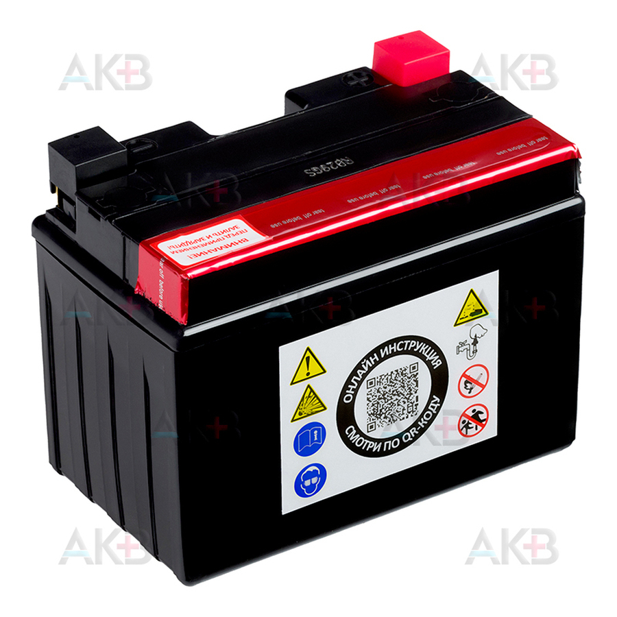 Мото аккумулятор RDrive YTZ12S-BS 12V 11,6Ah 210А прям. пол. AGM (150x87x110) eXtremal PLATINUM