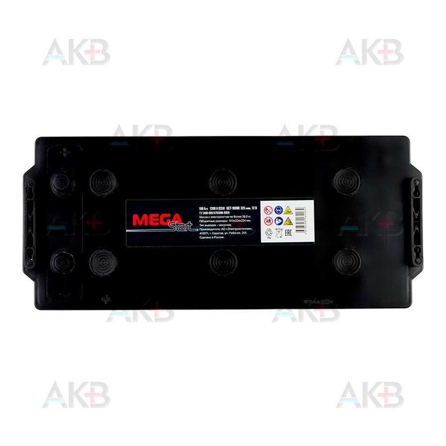 Автомобильный аккумулятор MEGA START 190 Ач 1200A обратная пол. (513х223х217) 6СТ-190NR